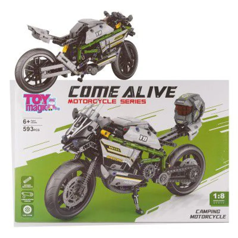 593-Piece Building Blocks Bike |Creative Engineering Kit — 90% off on Amazon.in