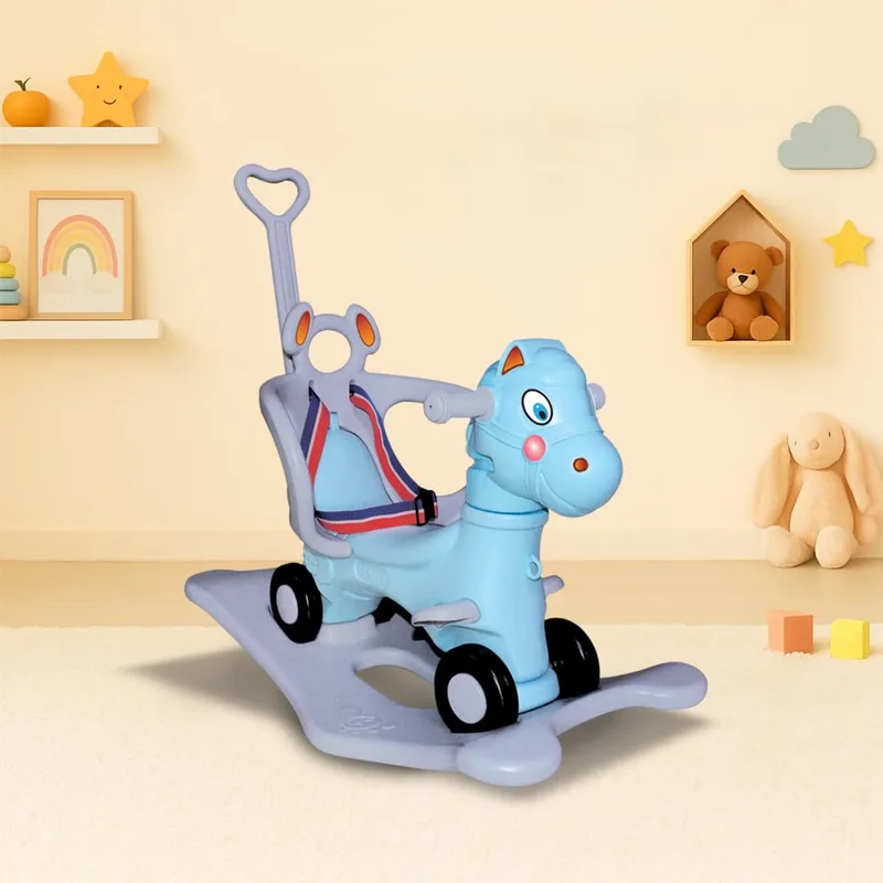 Amazon Brand - Jam & Honey 3-in-1 Ride-On and Rocker with Parental Handle — 69% off on Amazon.in