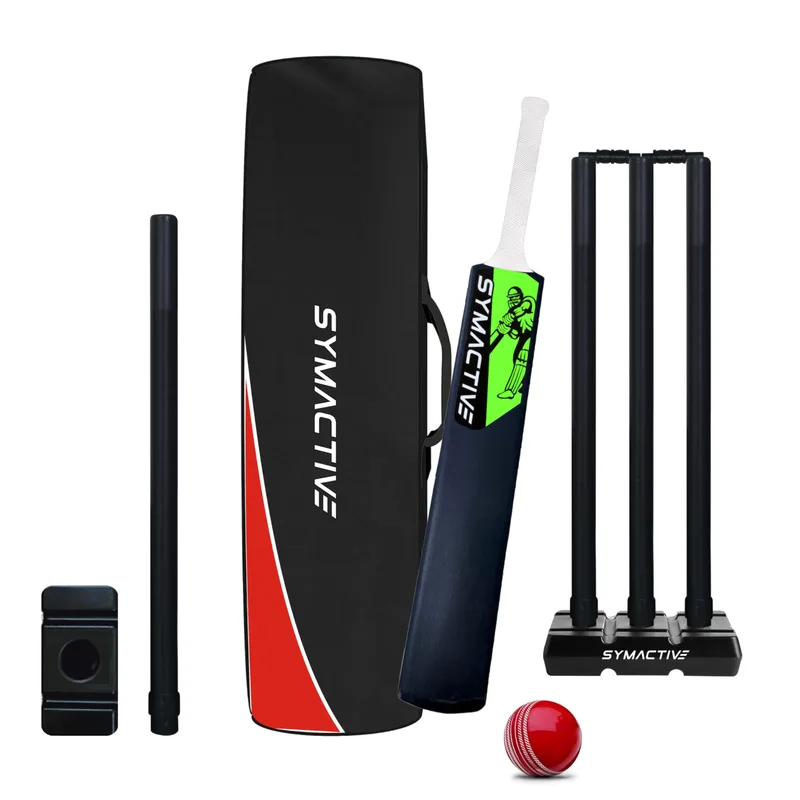 Amazon Brand - Symactive Champ Plastic Cricket Bat Set Combo with Soft Cricket Ball (Size-5) — 65% off on Amazon.in