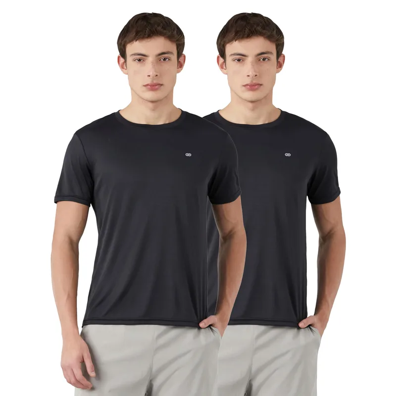 Amazon Brand - Symbol Men's Solid Active Regular Fit Sports T-Shirt — 80% off on Amazon.in