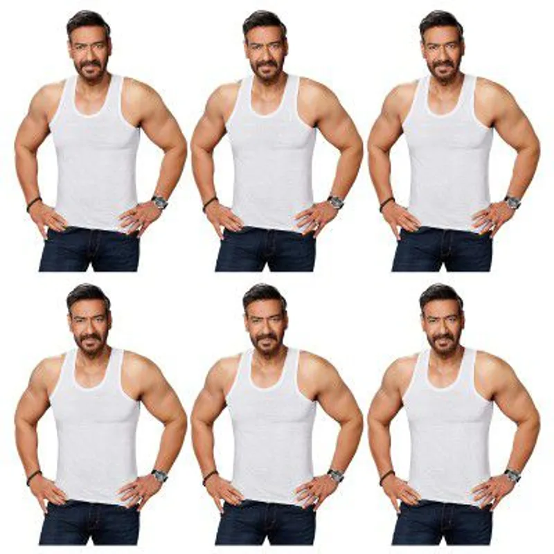 Amul Comfy Men’s Vest | 100% Cotton Single Jersey Fabric | (Pack of 6) — 45% off on Amazon.in