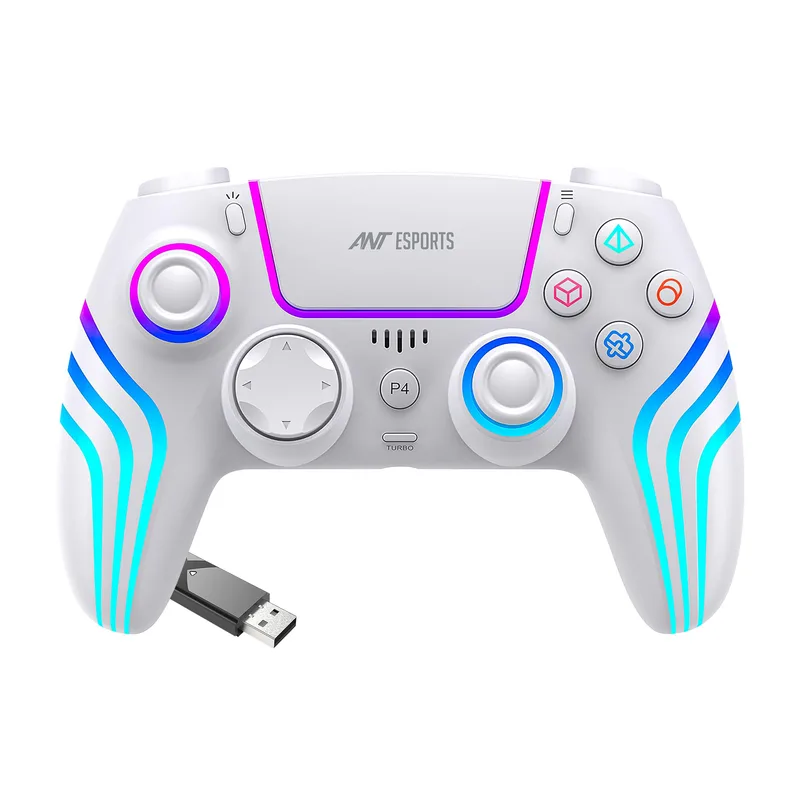 Ant Esports GP400 White Wireless Gaming Controller | 2.4GHz Wireless| Dual Vibration |Motion Control | RGB Lighting — 64% off on Amazon.in