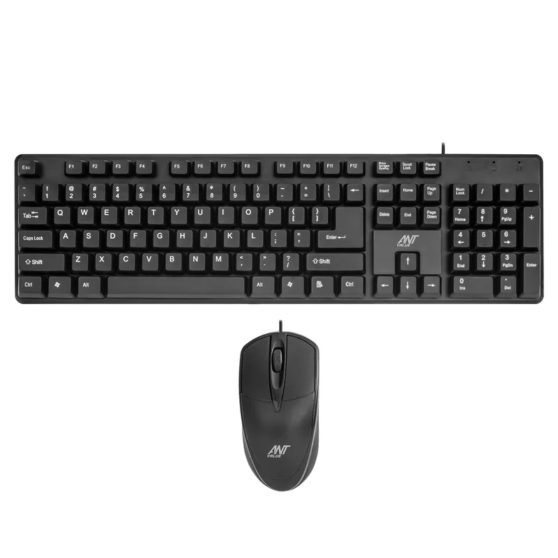 Ant Value FKBRI02 / Spill-Resistant, Silent Keys & KB Combo Wired Desktop KB, USB Keyboard Mouse Set — 63% off on Amazon.in