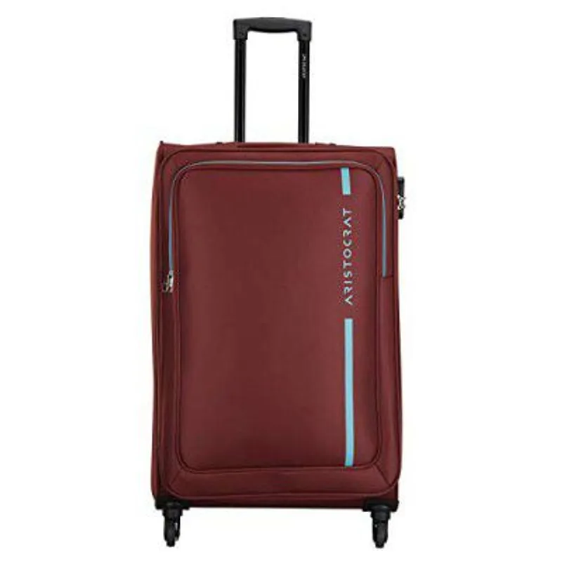 Aristocrat Large Polyester Hybrid Spinner Suitcase Dasher 4W STROLLY 78 RED, 43 Cm — 80% off on Amazon.in