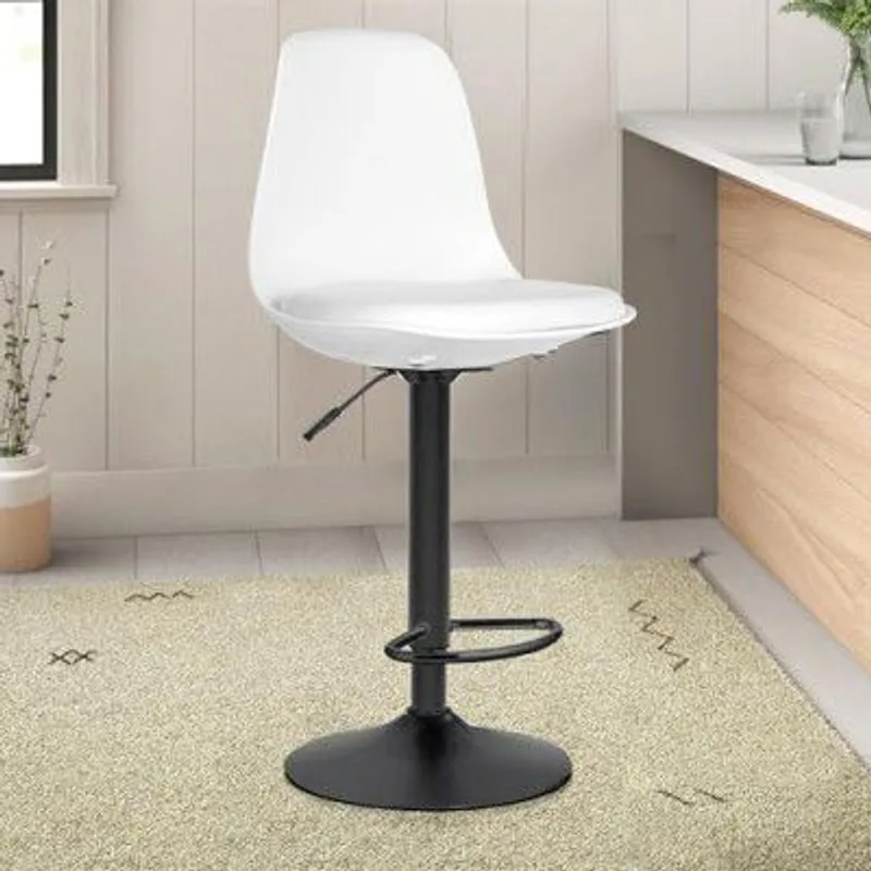 ASTRIDE Rapid High Bar Chair | Kitchen Stool in White | 2 Years Warranty | [Upgraded Rust-Proof Heavy Duty Base] — 64% off on Amazon.in