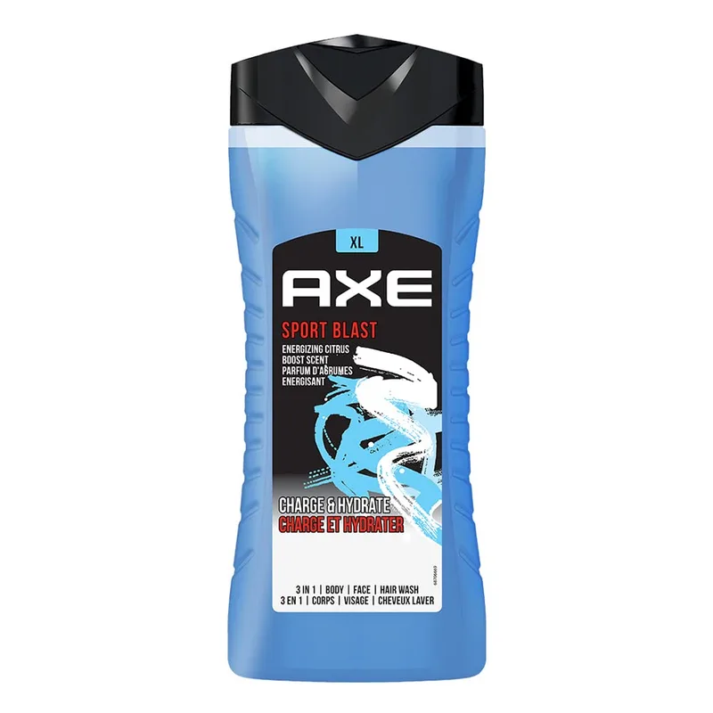 Axe Sports Blast 3 In 1 Body, Face & Hair Wash for Men, 400ml — 53% off on Amazon.in