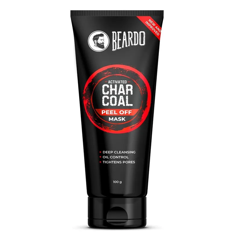 Beardo Activated Charcoal Peel Off Mask for Men, 50g | Detoxing Facial Kit — 52% off on Amazon.in