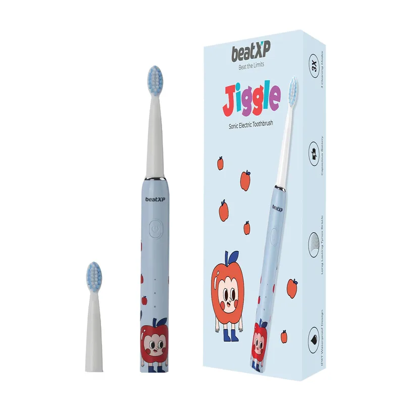 beatXP Jiggle Sonic Electric Toothbrush for Kids (Snoozy Blue) — 84% off on Amazon.in