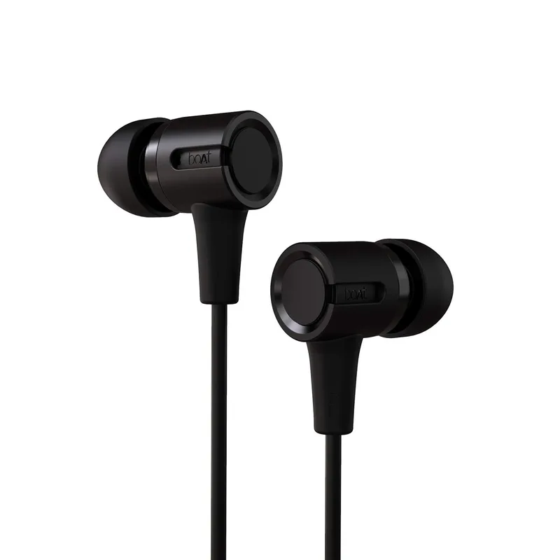 boAt Bassheads 102 in Ear Wired Earphones with Mic(Charcoal Black) — 77% off on Amazon.in