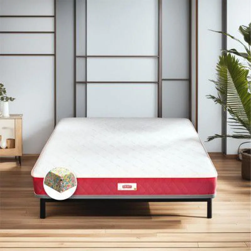 Coirfit Bone Zone with REBOTECH Tech. 8 Inch King Bonded Foam Mattress (72x72) Inches Breathable Knitted Fabric | Extra Firm Bed Mattress | Spine Protective & Back Care Support | 3-Year Warranty — 67% off on Amazon.in