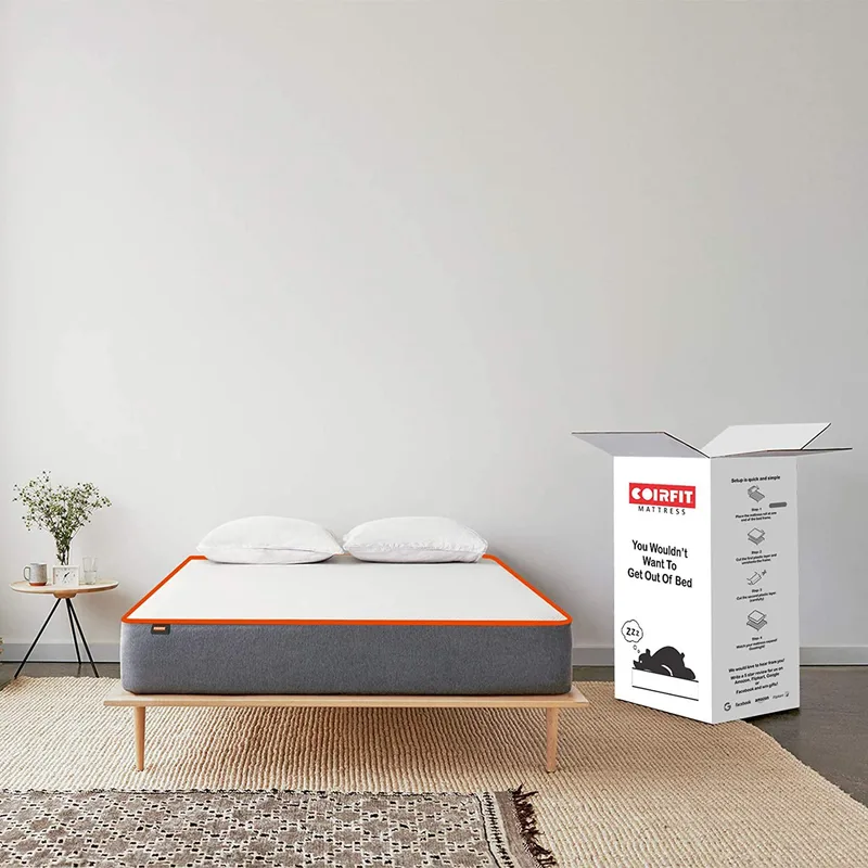 Coirfit Ortho Dual Hard & Soft Queen 6 inch HR Foam Roll Packed Mattress,(78x60x6), (White) — 79% off on Amazon.in