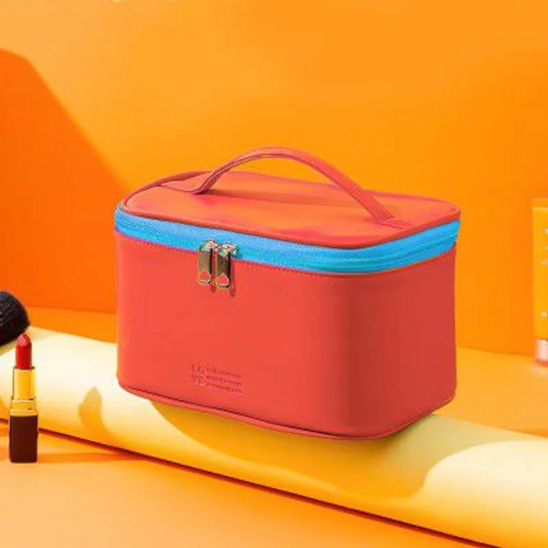 Cortina Large Travel Makeup Bag & Cosmetic Organizer for Women, Orange — 61% off on Amazon.in