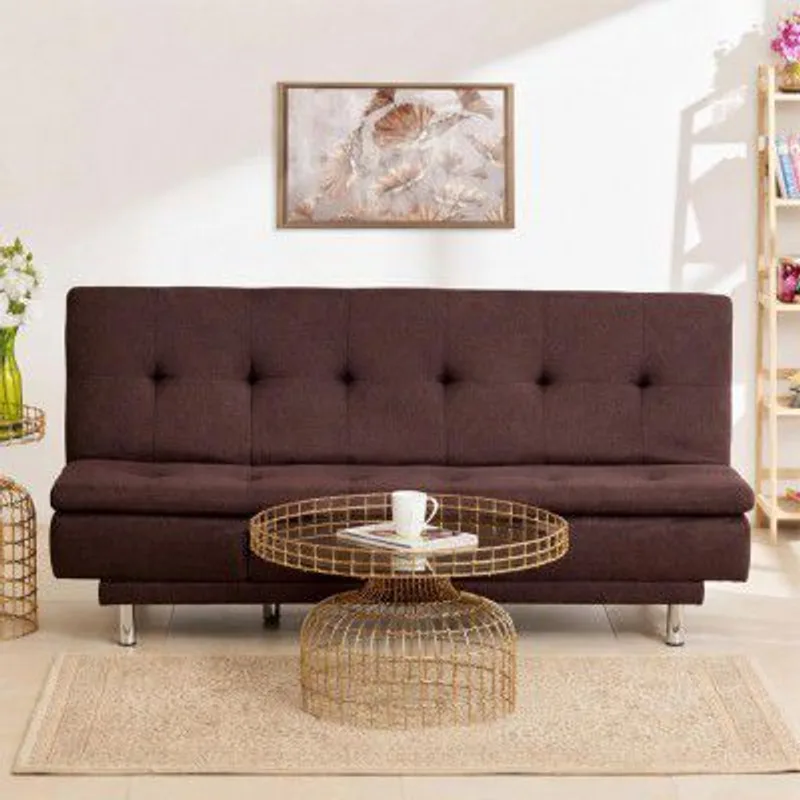 Da URBAN 3 Seater Sofa for Living Room, Couch Sofa for Living Room (Velvet & Leatherette Brown) — 86% off on Amazon.in