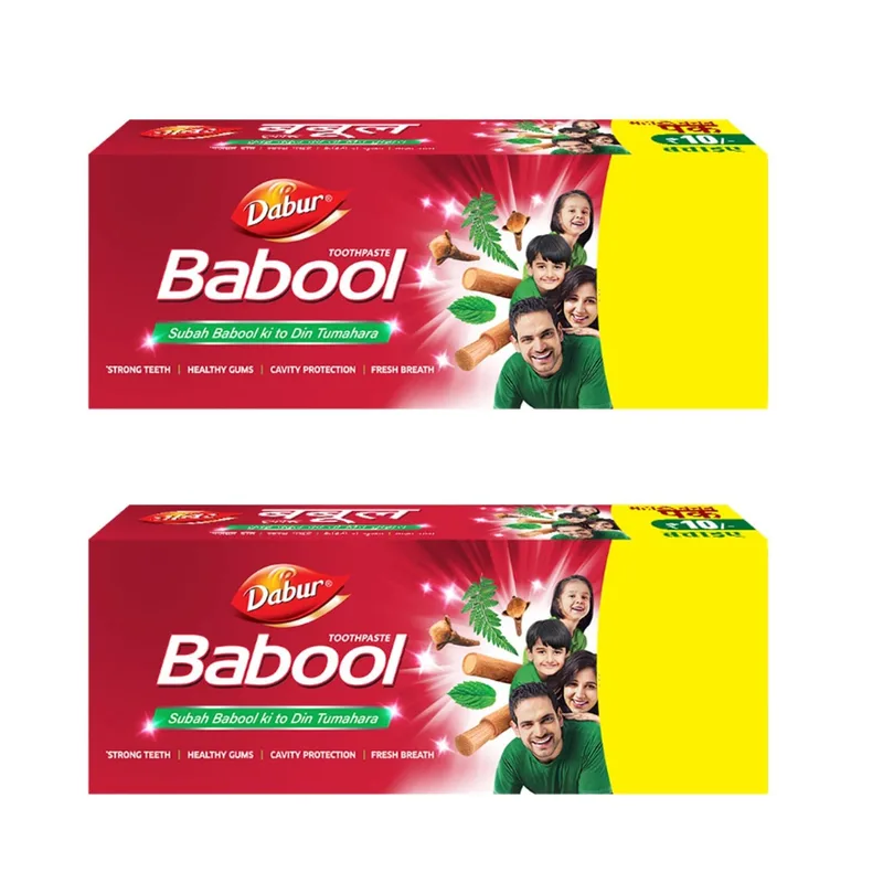 Dabur Babool Ayurvedic Toothpaste - 700g (350g x 4) — 59% off on Amazon.in