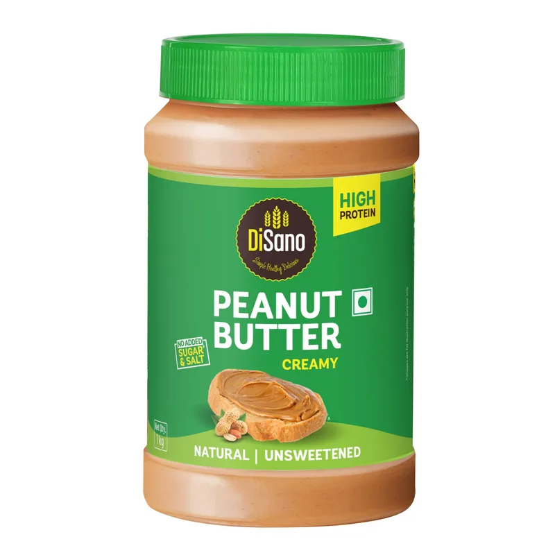 DiSano Natural Peanut Butter Creamy - 1kg — 50% off on Amazon.in