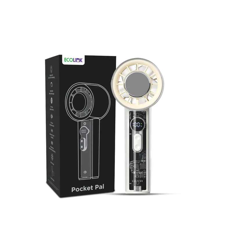 EcoLink Pocket Pal Handheld Fan (Beige) | Compact & Portable Personal Fan — 56% off on Amazon.in