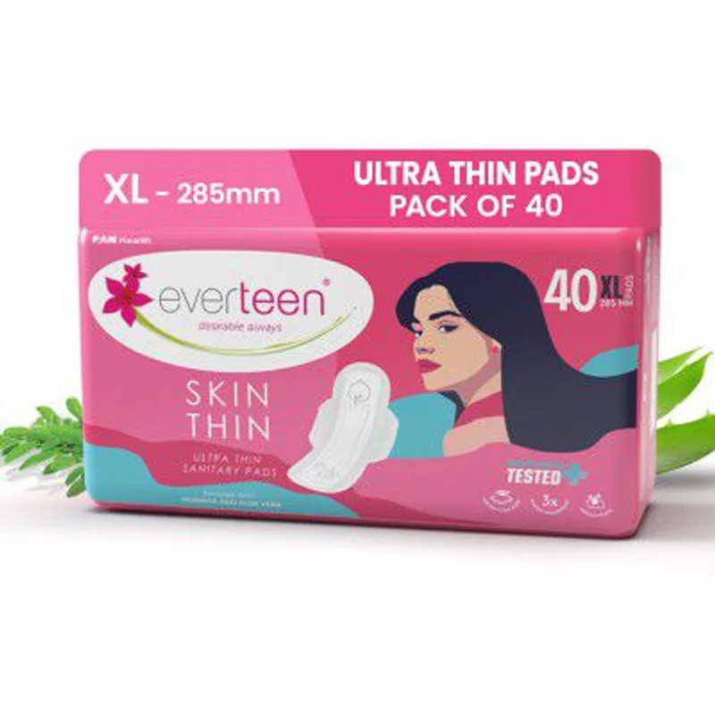 everteen SKIN THIN XL 40 Sanitary Pads for Women 285MM - Pack of 1 — 72% off on Amazon.in