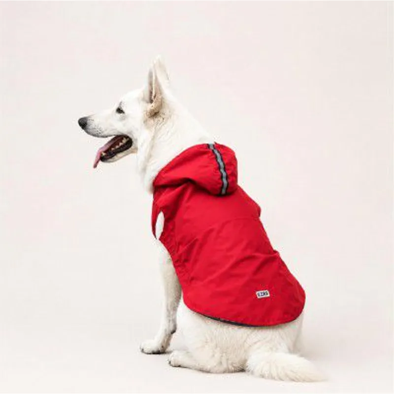 Ezra Sleeveless Dog Raincoat with Velcro Straps (Red, Medium) — 84% off on Amazon.in
