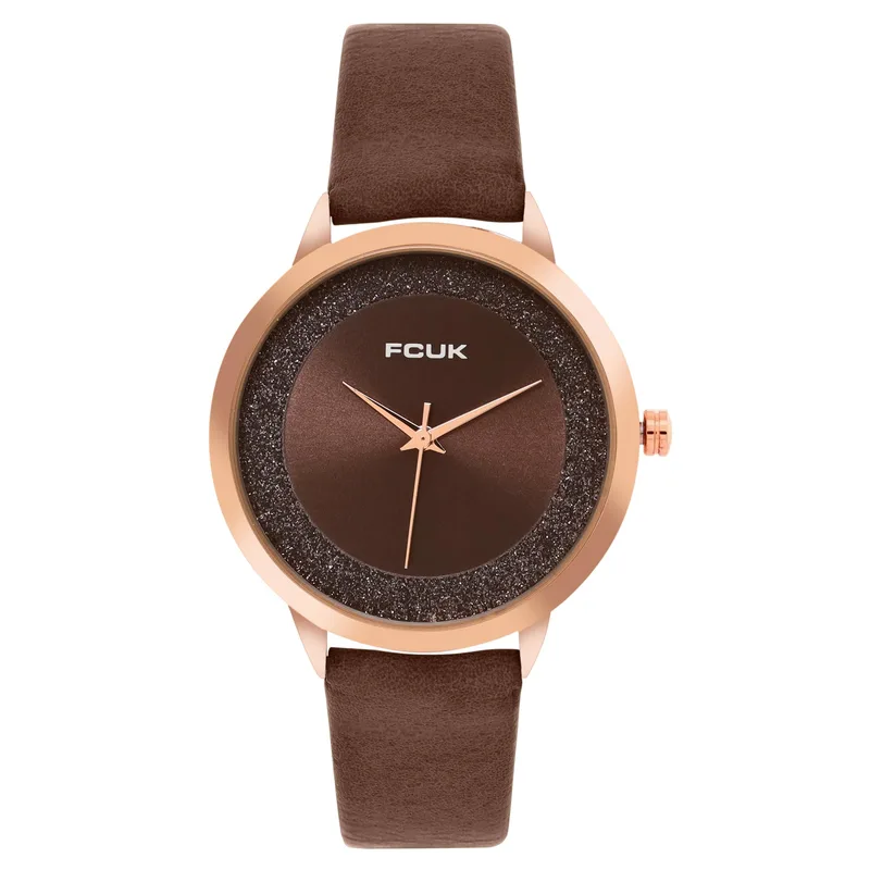FCUK Brown Dial Analog Watch for Women - FK00025E — 84% off on Amazon.in