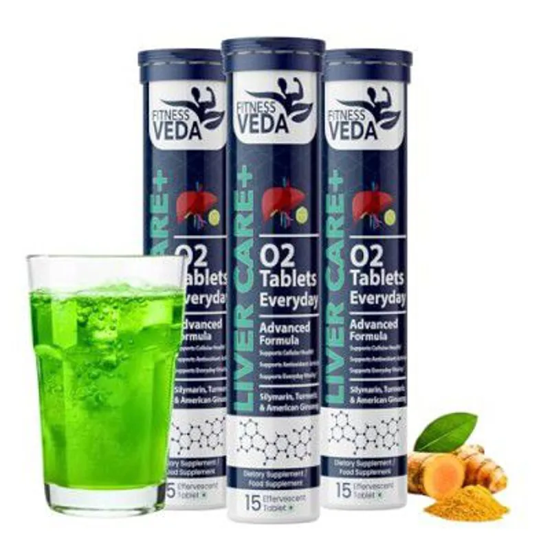 Fitness Veda Liver Detox Effervescent- Pack of 3 (15x3) — 86% off on Amazon.in