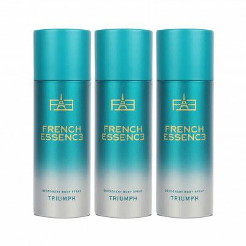 French Essence Triumph Body Spray for Men | Strong Perfume Deo for Men | 150ml Each - Pack of 3 — 59% off on Amazon.in