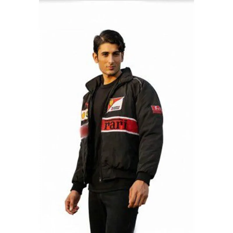 Generic Black F1 Racing Vintage Streetwear Jacket — 86% off on Amazon.in