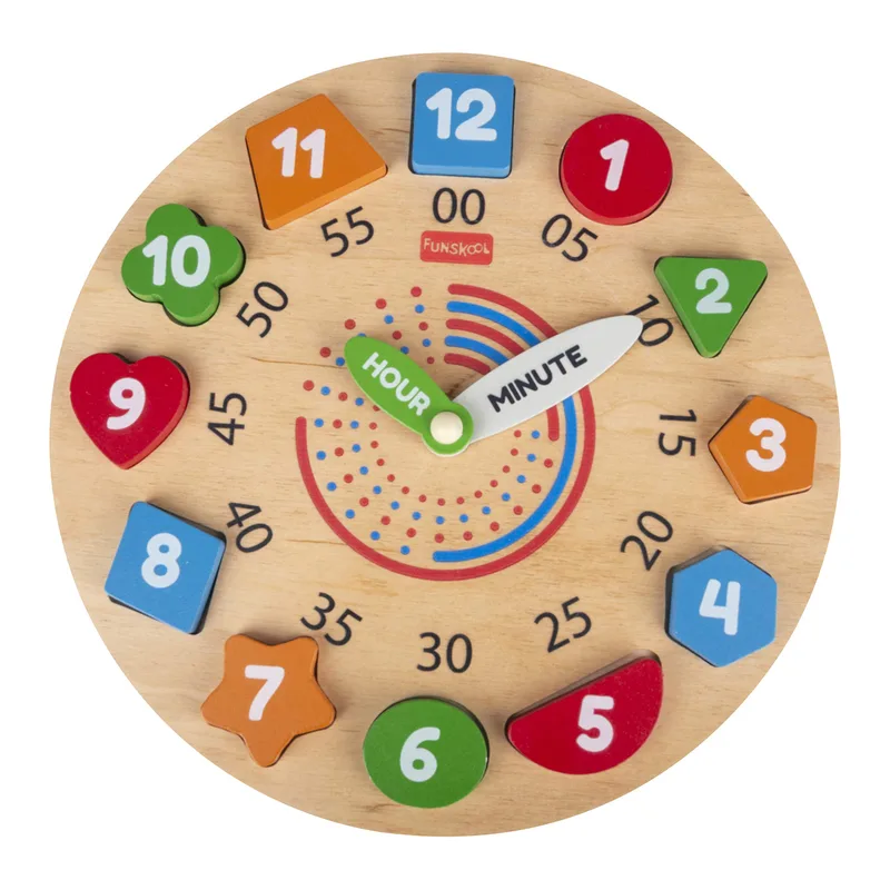 Giggles - My Clock, Shape Sorting Clock Puzzle, Teaches Time (3 Years & Above, Multicolour) — 87% off on Amazon.in