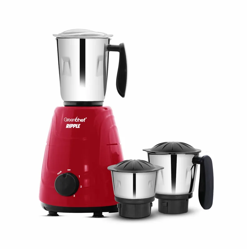 Greenchef Ripple Mixer Grinder, 750 Watts | 3 Stainless Steel Jars — 60% off on Amazon.in