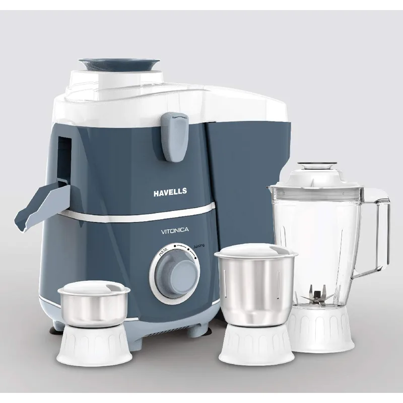 Havells Vitonica 500W Juicer Mixer Grinder 3 Stainless Steel Jars — 50% off on Amazon.in