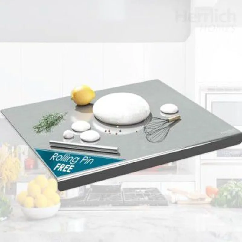 Herrlich Homes 304 Stainless Steel Chopping Board with Lip for Kitchen | 40 x 32 cm — 83% off on Amazon.in