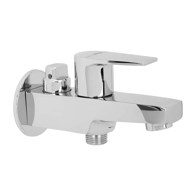 Hindware Italian Collection F360005CP Element 2-Way Bib Cock with Wall Flange, Brass with Chrome Finish — 44% off on Amazon.in