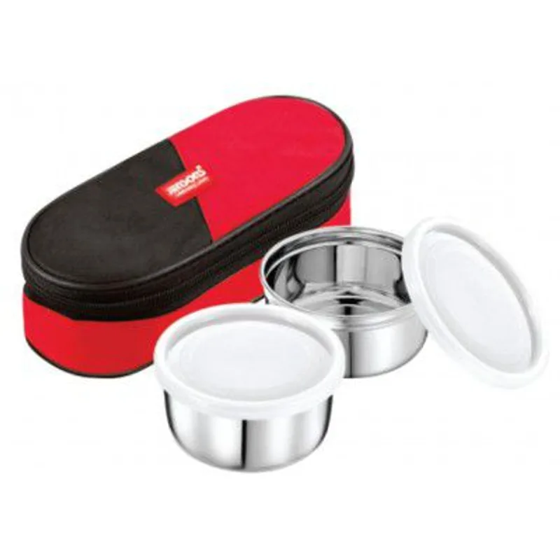 JENSONS Premium Essence Stainless Steel Lunchbox 3pc Set (350ml x 2) Tiffin — 54% off on Amazon.in