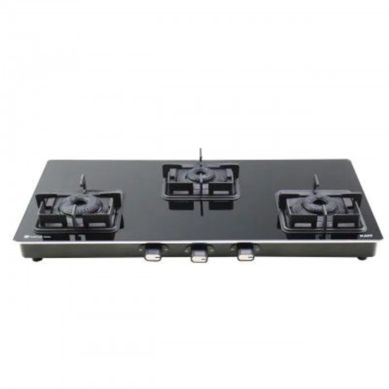 KAFF 77 cm, 3 Brass Burners Built-in Glass Cooktop | Black Toughened Glass with SS Edge Protection | CTQ773B — 57% off on Amazon.in