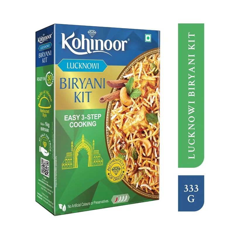 Kohinoor Basmati Biryani Kit Lucknowi, 333 grams  — 21% off on Amazon.in