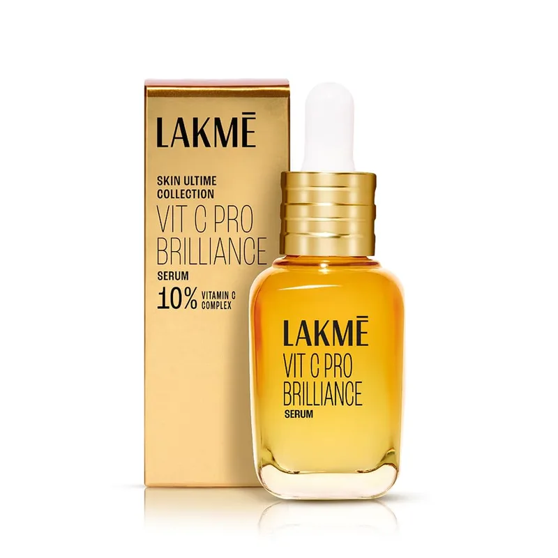 LAKMÉ Vit C Brillance Serum, 10% Vit C Complex, Glass Skin In 21 Days, Tighter Brighter Skin - 30Ml — 54% off on Amazon.in