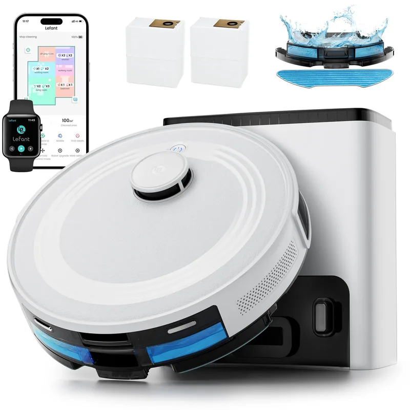 Lefant M2 Plus Robot Vacuum and Mop,Self Empty Station,6000Pa Suction — 62% off on Amazon.in
