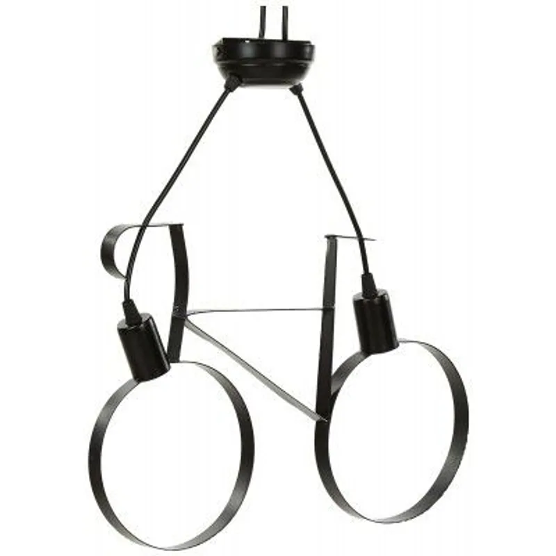 Lexton Decoration 40 Watts Cycle Shape Ceiling Pendant Hanging Lamp Light Fixture | Bedroom, Kitchen, Indoor Outdoor or Home Decoration (Corded Electric Black Pack of 1) (Bulb Not Included) — 89% off on Amazon.in