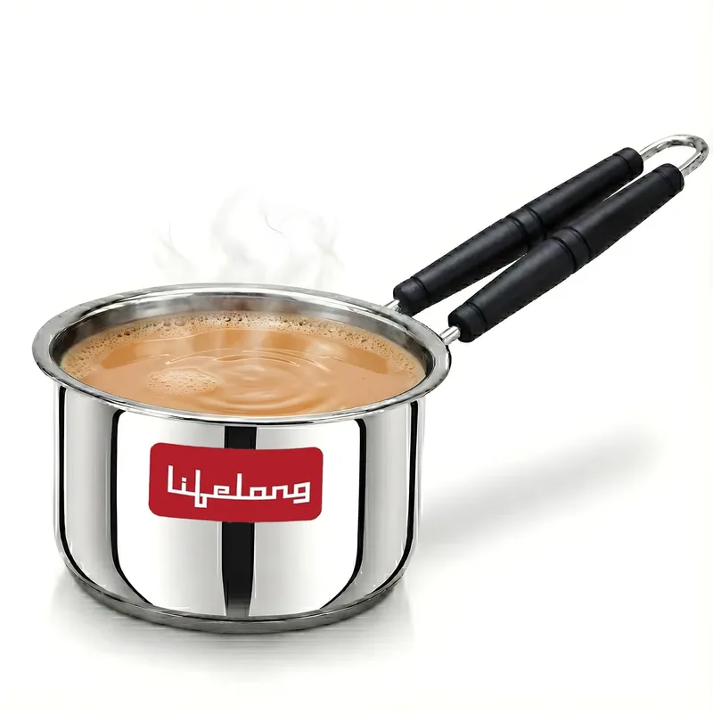 Lifelong Stainless Steel Heavy Bottom Saucepan | 1.5L (LLSSP17) — 75% off on Amazon.in