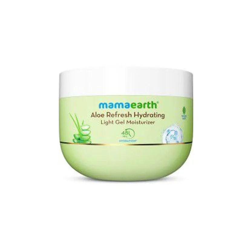 Mamaearth Aloe Refresh Hydrating Light Gel Moisturizer with Aloe Vera & HA - 200g — 56% off on Amazon.in