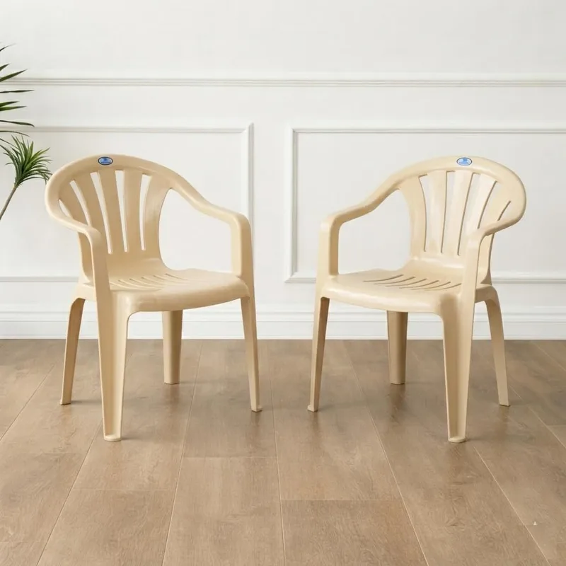 Nilkamal Plastic Chair for Living room with Arm |Set of 2 | 3 Year Warranty | CHR2005 — 62% off on Amazon.in