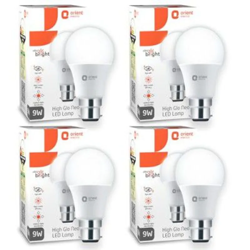 Orient Electric 9W High Glow LED bulb, Cool White | Pack of 4 — 75% off on Amazon.in