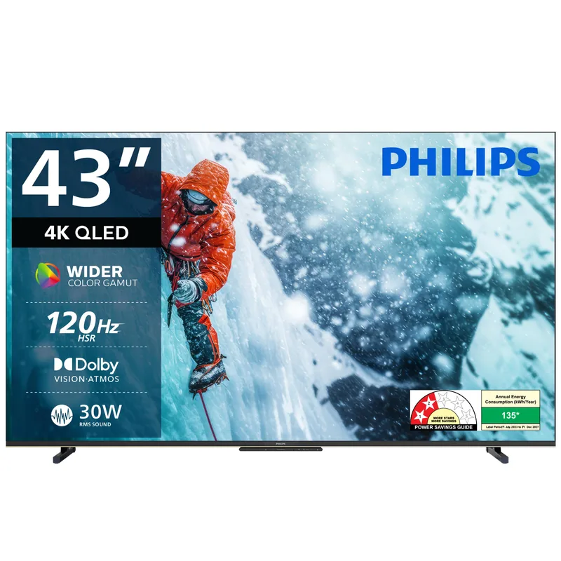 Philips (43") Lumina Series 4K Ultra HD Smart QLED Google TV 43PQT8100/94 — 17% off on Amazon.in