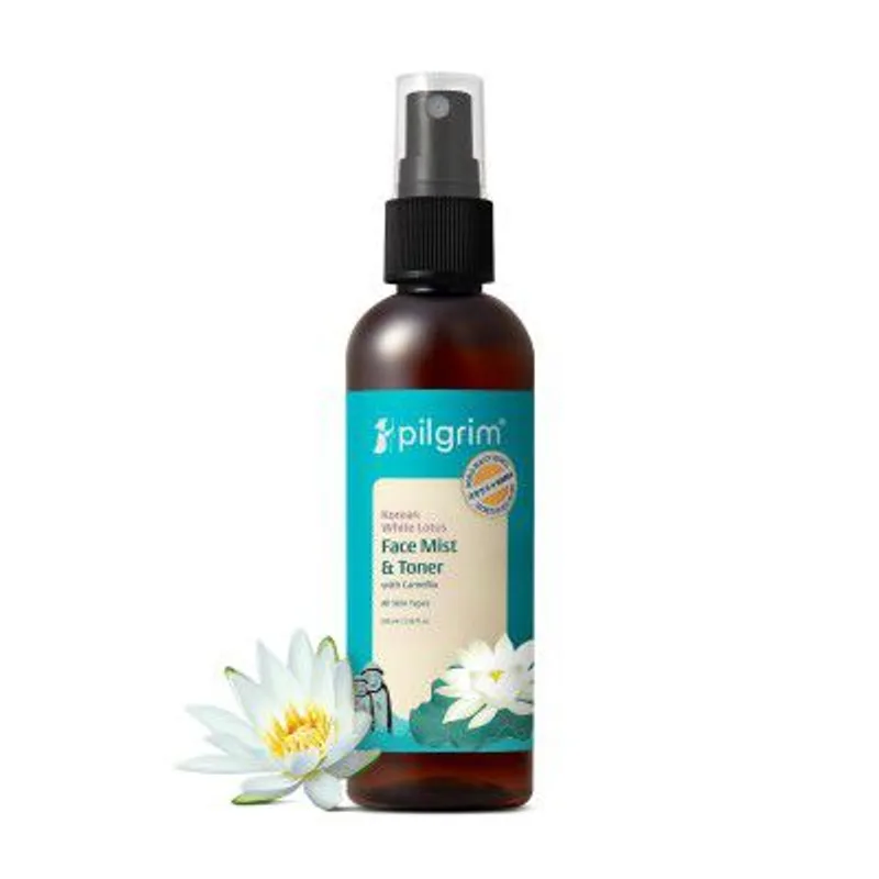 Pilgrim Korean Beauty White Lotus Refreshing Face Mist & Toner | 100 ml — 45% off on Amazon.in