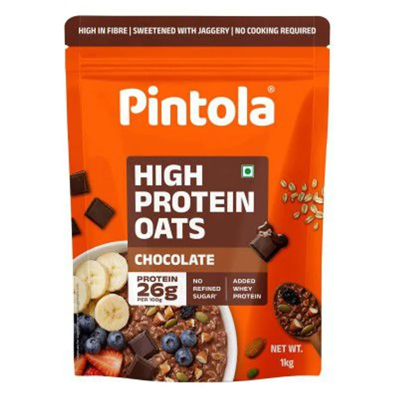Pintola 26g High Protein Dark Chocolate Oats 1kg — 37% off on Amazon.in