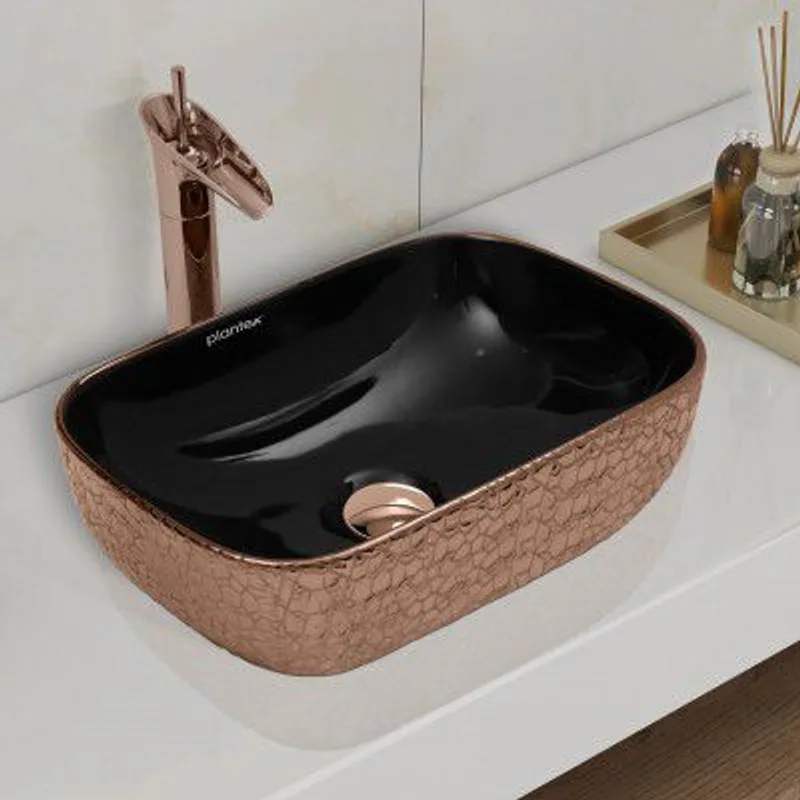 Plantex Table Top Wash Basin - Indo-European Collection (14 x 10 x 5 Inch) — 86% off on Amazon.in