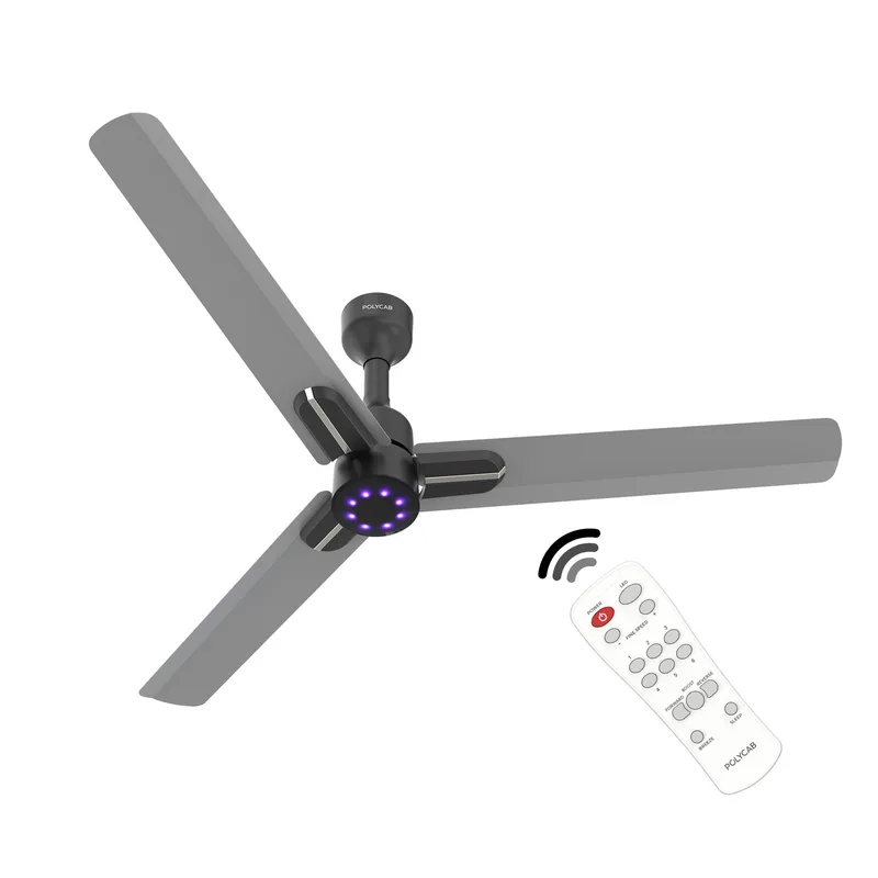 Polycab Wizzy Neo LED 2.0 1200mm BLDC Ceiling Fan |3 Years Warranty?Classic Grey Copper? — 56% off on Amazon.in