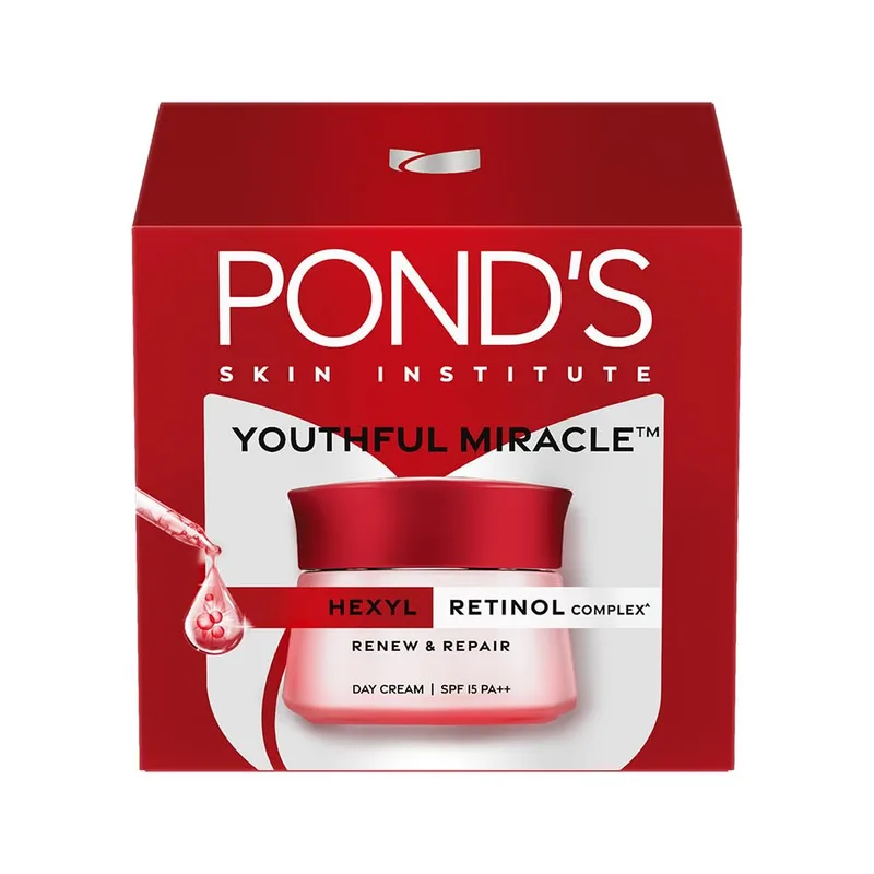 POND'S Youthful Miracle Hexyl Retinol Complex, Renew & Repair Day Cream - 50g — 65% off on Amazon.in