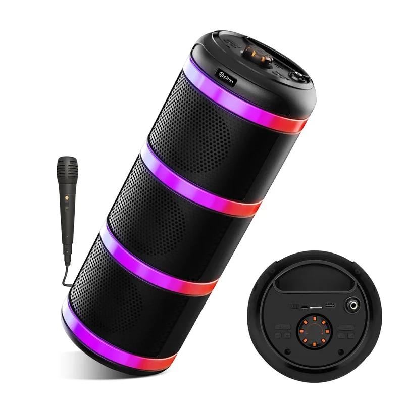 pTron Fusion Theatre 60W Bluetooth Speaker w/ 3m Wired Karaoke Mic — 67% off on Amazon.in