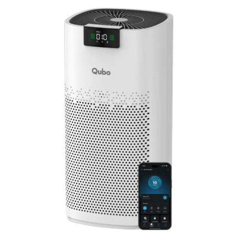 Qubo Q600 Smart Air Purifier for bedroom & living room by Hero|Up to 600 SqFt|True HEPA H13|Removes 99.99% Dust, Allergens,Smoke & PM2.5| 450 m³/h CADR|5-Stage Filter|App Control|9000Hrs Filter Life — 55% off on Amazon.in