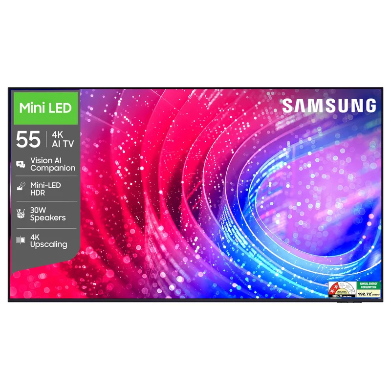Samsung 55 inches Mini LED 4K Samsung Vision AI Smart TV (UA55M2EHAULXL) — 23% off on Amazon.in